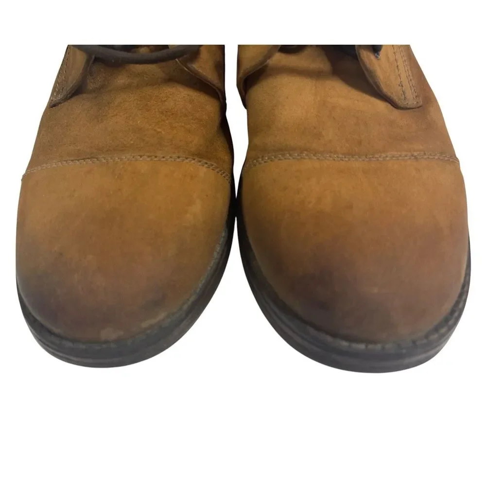 Clarks Men’s Brown Suede Cap Toe Chukka Ankle Boots Lace Up Size 12 M Casual